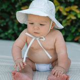 Powder Blue Stripe Sun Hat