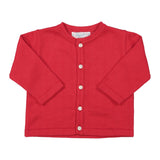 Classic Knit Cardigan - Red