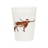 Longhorn Christmas | Reusable Cup - Set of 10