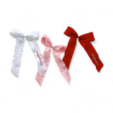 Classic Satin Ruffle Hair Bows