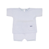Knit Short Set - Blue