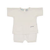 Knit Short Set - Ecru