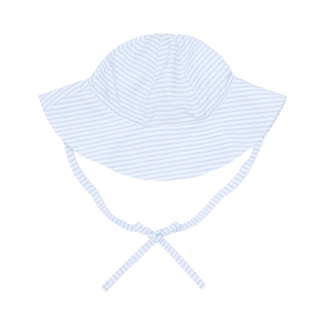 Powder Blue Stripe Sun Hat