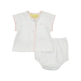 Pink Jersey Crib Set