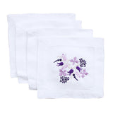Floral (Purple) Cocktail Napkins