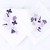 Floral (Purple) Cocktail Napkins