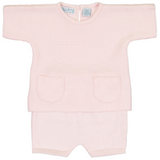 Knit Short Set - Pink