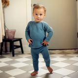 Knit Long Set - French Blue