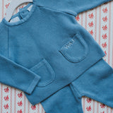 Knit Long Set - French Blue
