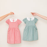Holiday Scallop Dress - Green