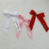 Classic Satin Ruffle Hair Bows