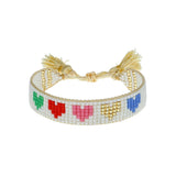 Kids Rainbow Heart Bracelet