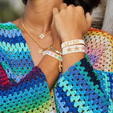 Adult Rainbow Hearts Bracelet
