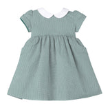 Holiday Scallop Dress - Green