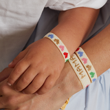 Adult Rainbow Hearts Bracelet