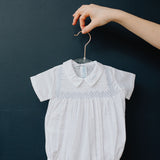 Vintage Smocked Baby Boy Bubble