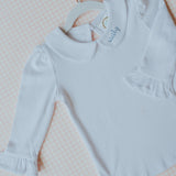 Girl’s Long Sleeve Peter Pan Collar Shirt