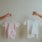 Knit Short Set - Ecru