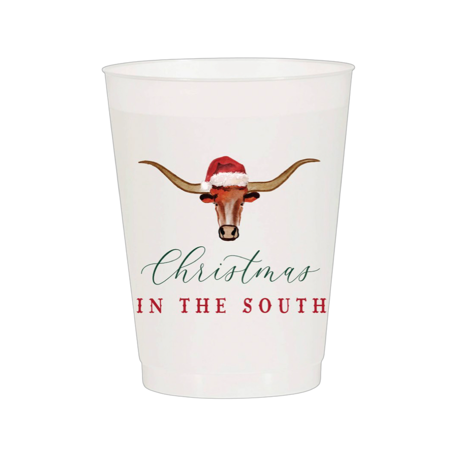 Christmas in The South| Reusable Cup - Set of 10