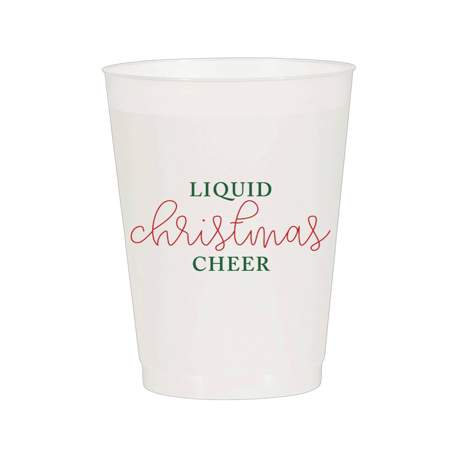 Liquid Christmas Cheer | Reusable Cup - Set of 10
