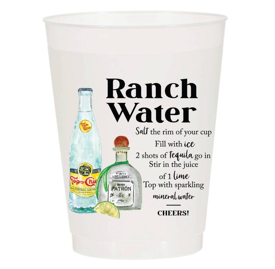 Ranch Water | Reusable Cup - Set of 10